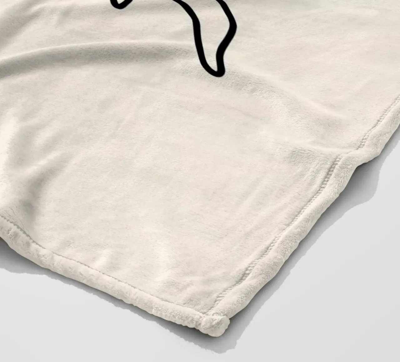 Cane che gioca con una palla in stile minimalista coperta in pile da DesignDoodle