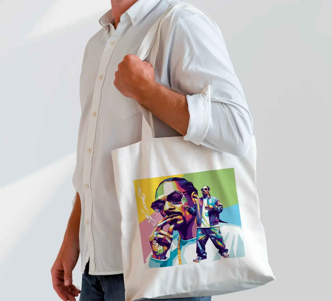 Snoop Dogg - WPAP art style (3) borsa in juta da Hantamrata