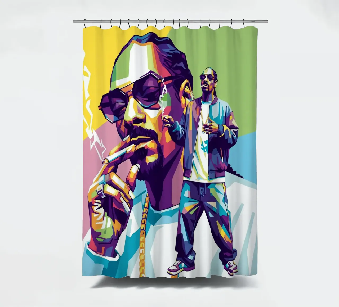 Snoop Dogg - WPAP art style (3) tenda da doccia da Hantamrata
