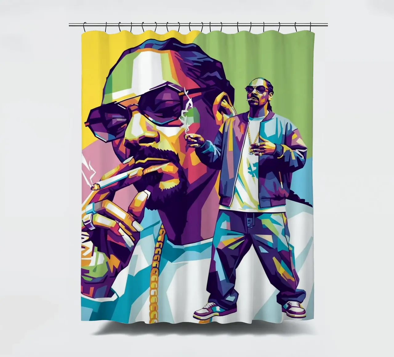 Snoop Dogg - WPAP art style (3) tenda da doccia da Hantamrata