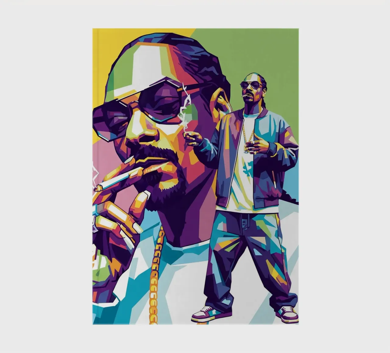 Snoop Dogg - WPAP art style (3) notebook by Hantamrata