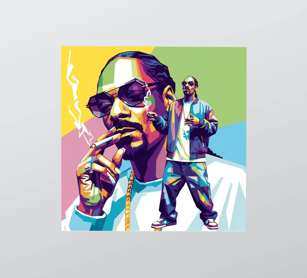 Snoop Dogg - WPAP art style (3) adesivo da Hantamrata