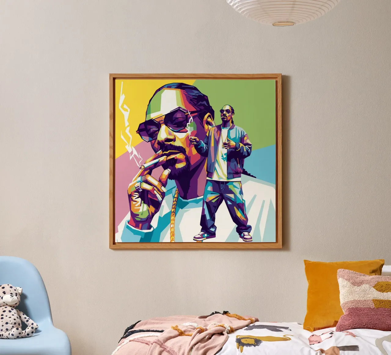 Snoop Dogg - WPAP art style (3) alluminio dibond da Hantamrata