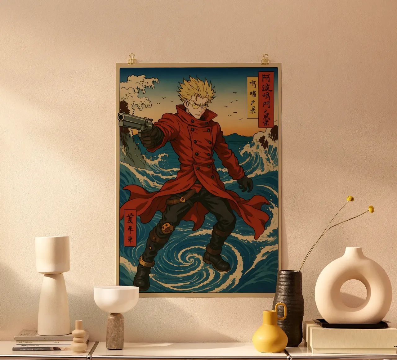 Vintage Trigun Vash the Stampede Japan Art poster da KakiHanryJP