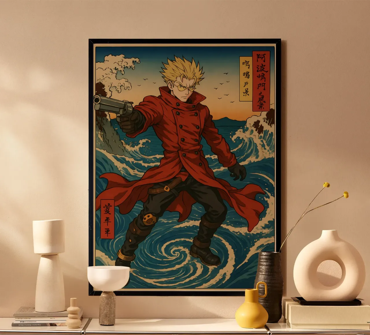 Vintage Trigun Vash the Stampede Japan Art poster da KakiHanryJP