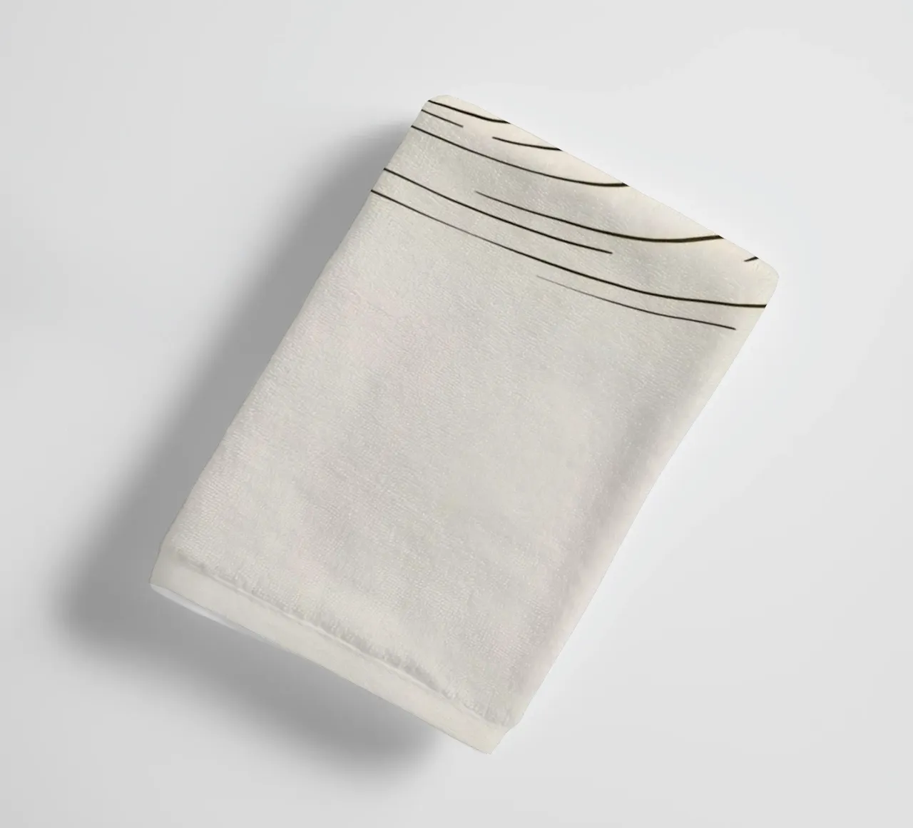 Ripples expanding in calm water created by a single drop towel by DesignDoodle