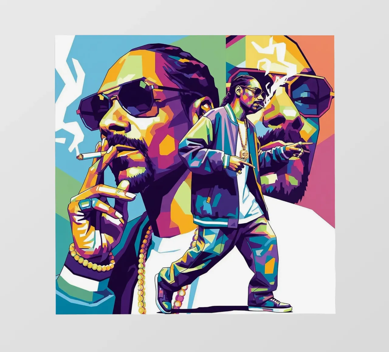 Snoop Dogg - WPAP art style (4) photo wallpaper by Hantamrata