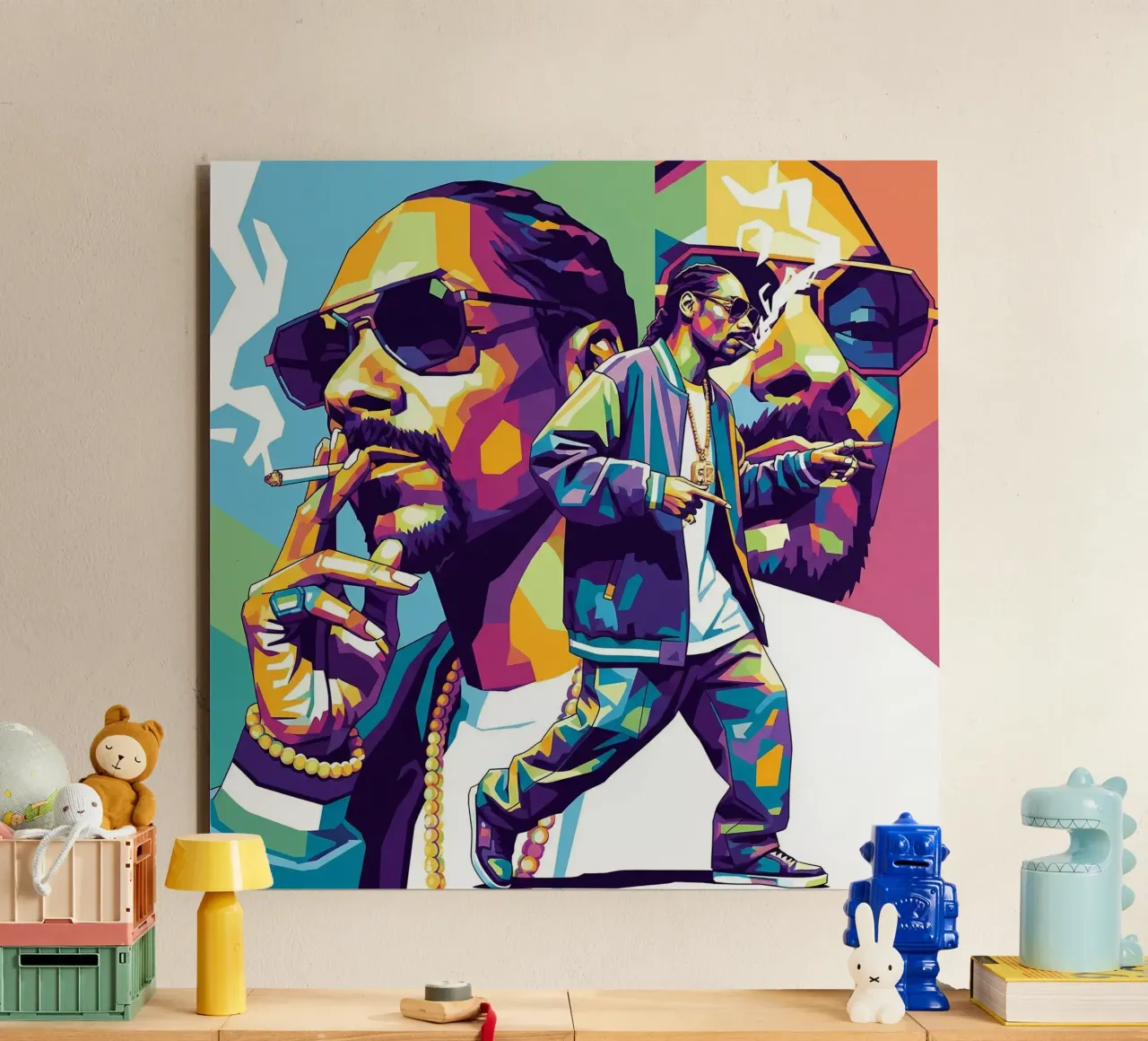 Snoop Dogg - WPAP art style (4) alluminio dibond da Hantamrata