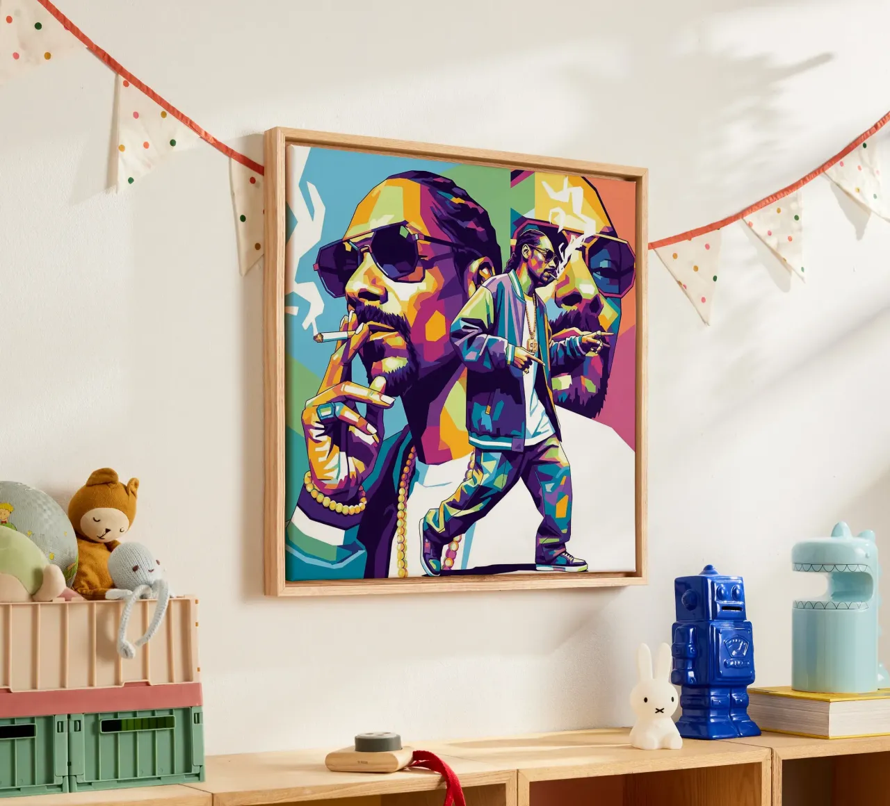 Snoop Dogg - WPAP art style (4) tela da Hantamrata