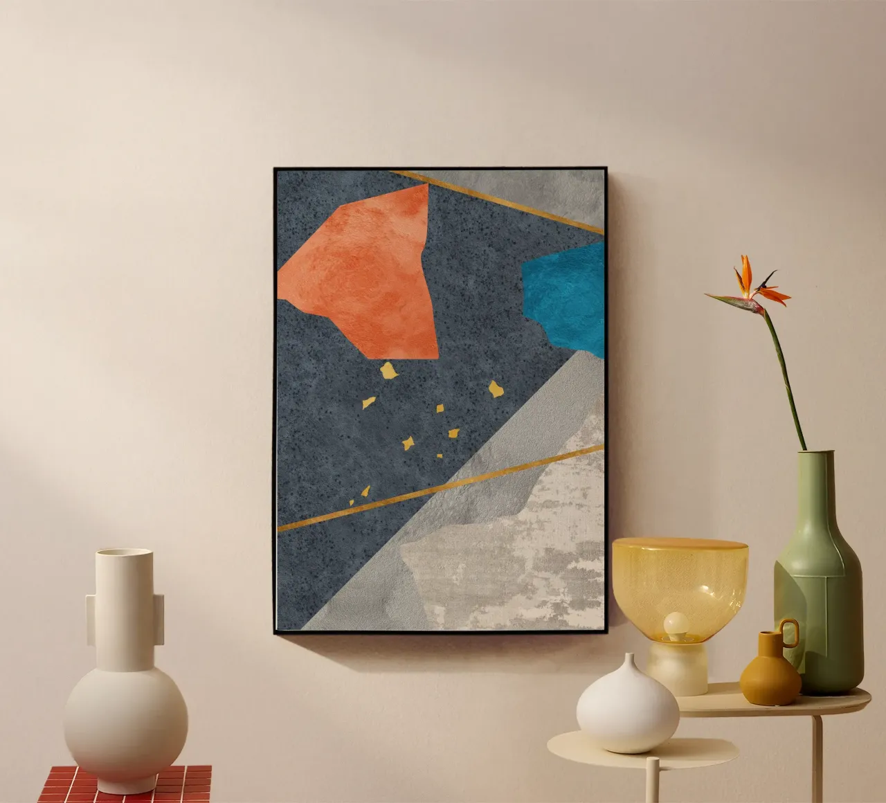 abstract art pieces plexiglass da vintageshop