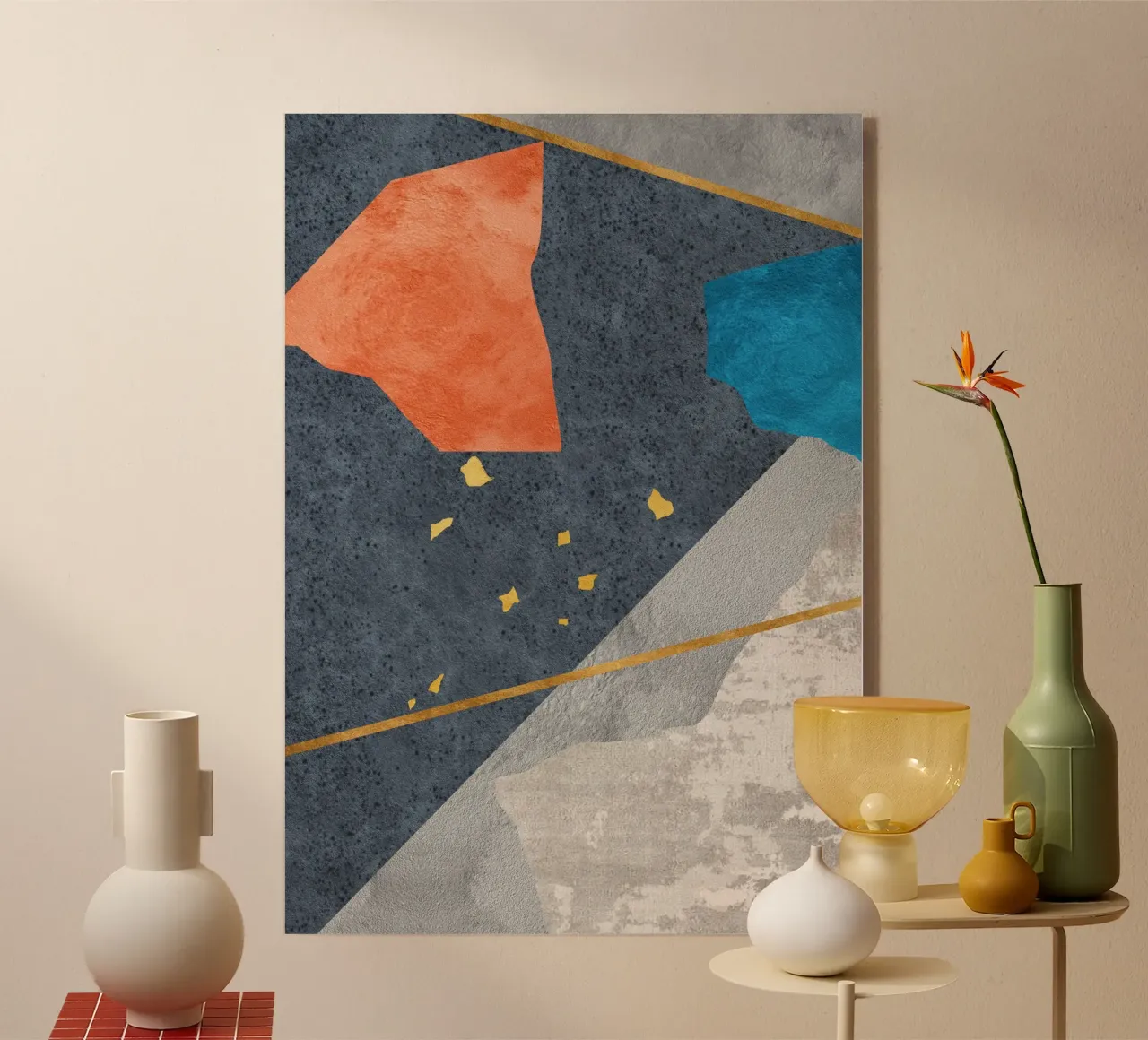 abstract art pieces plexiglass da vintageshop