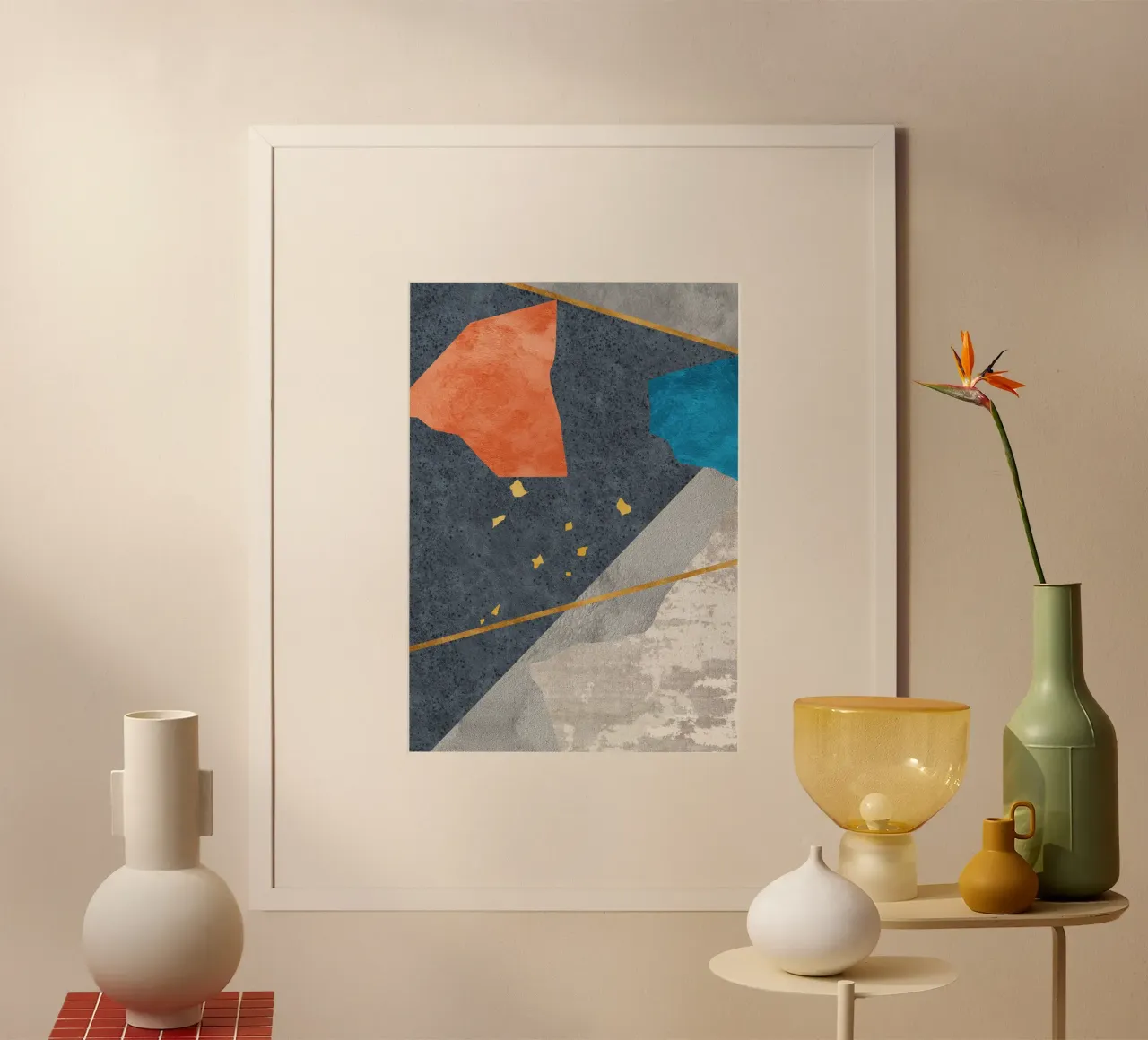 abstract art pieces carta hahnemühle da vintageshop