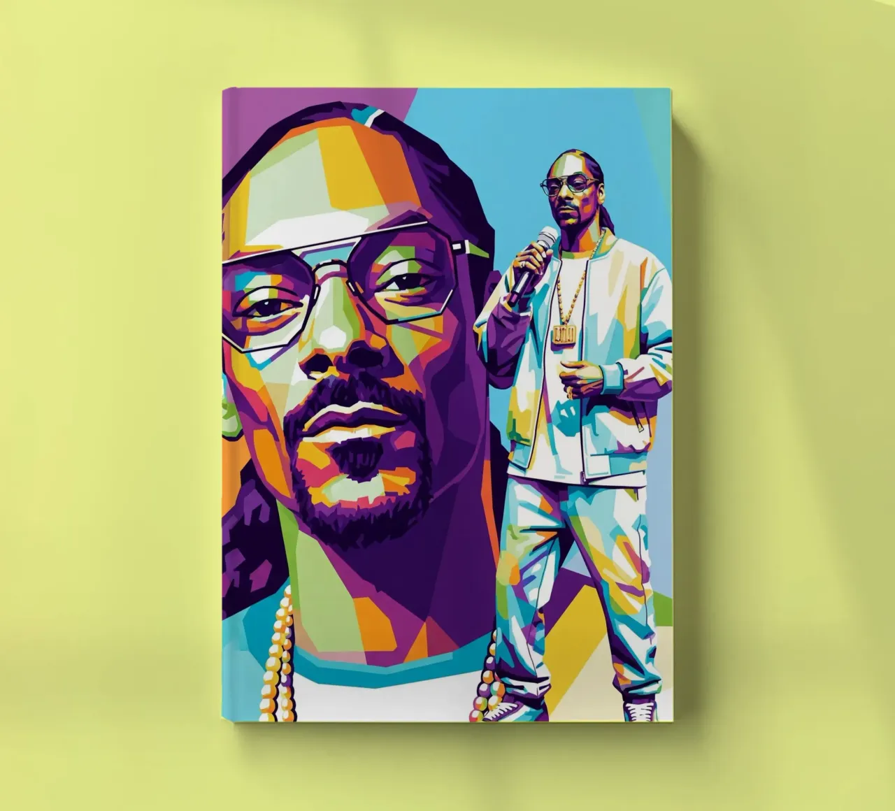 Snoop Dogg - WPAP art style (5) notebook by Hantamrata