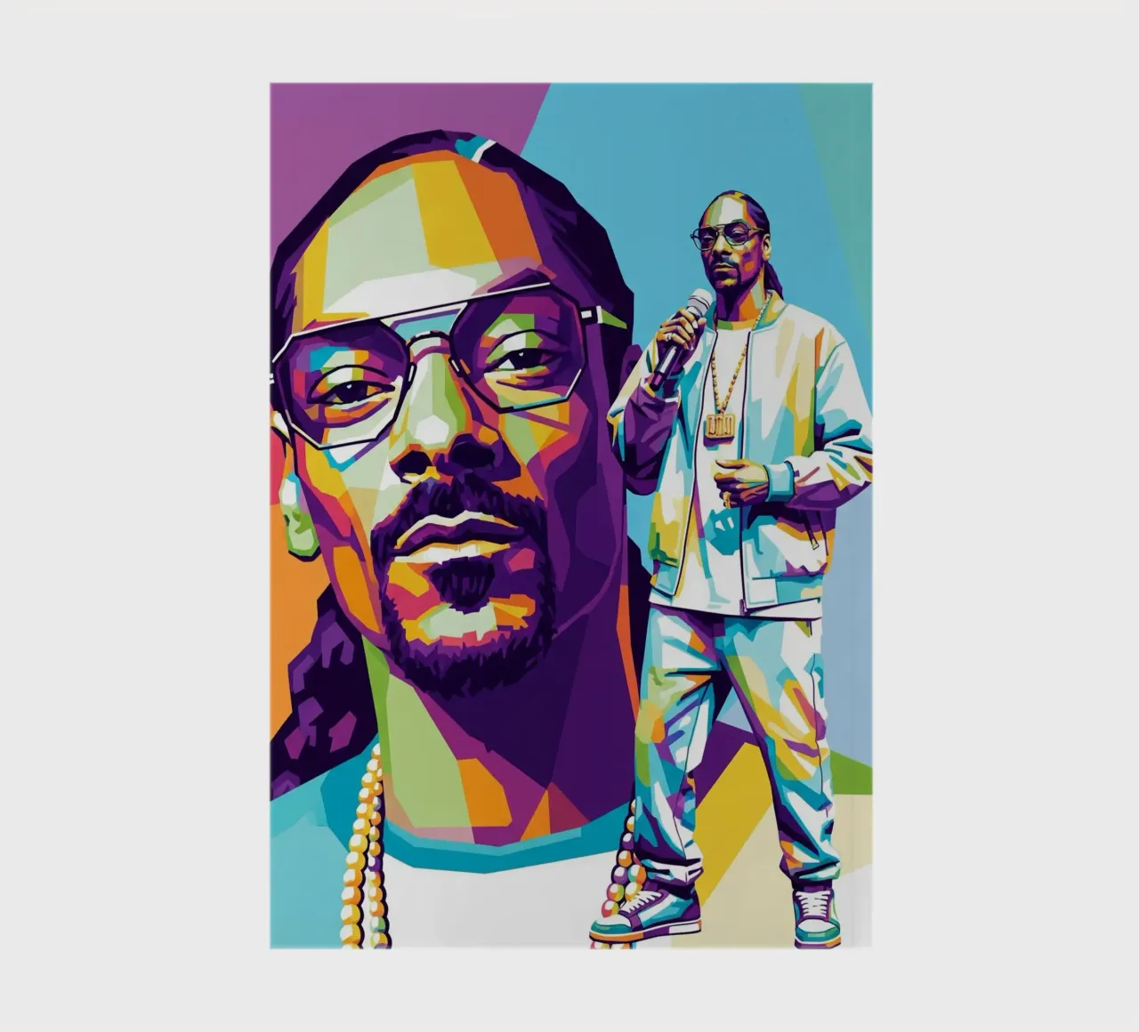 Snoop Dogg - WPAP art style (5) notebook by Hantamrata