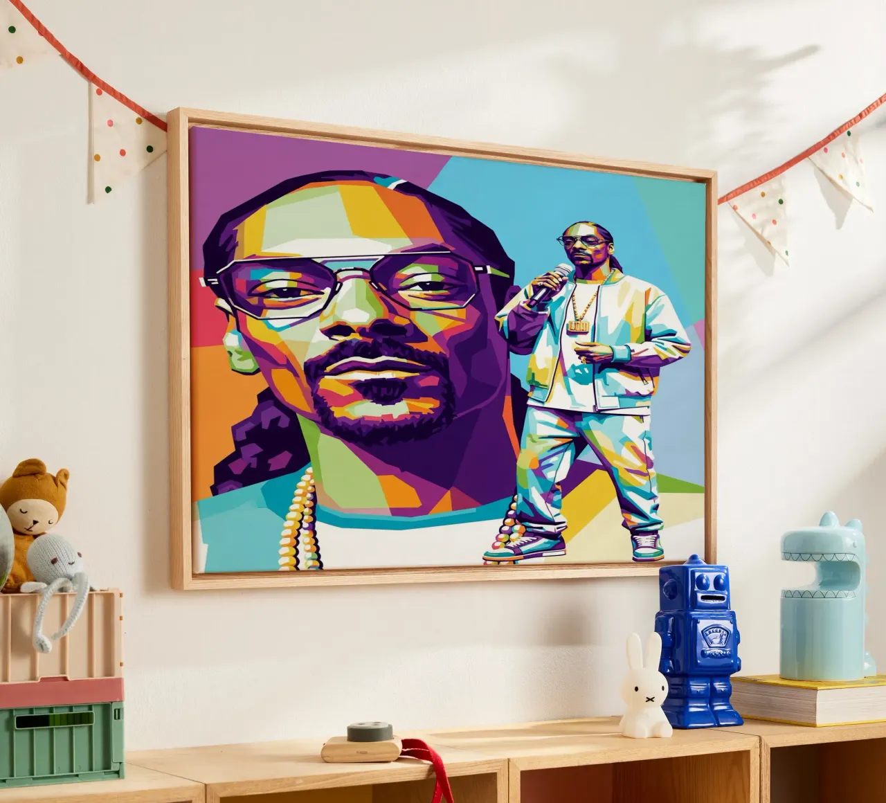 Snoop Dogg - WPAP art style (5) tela da Hantamrata