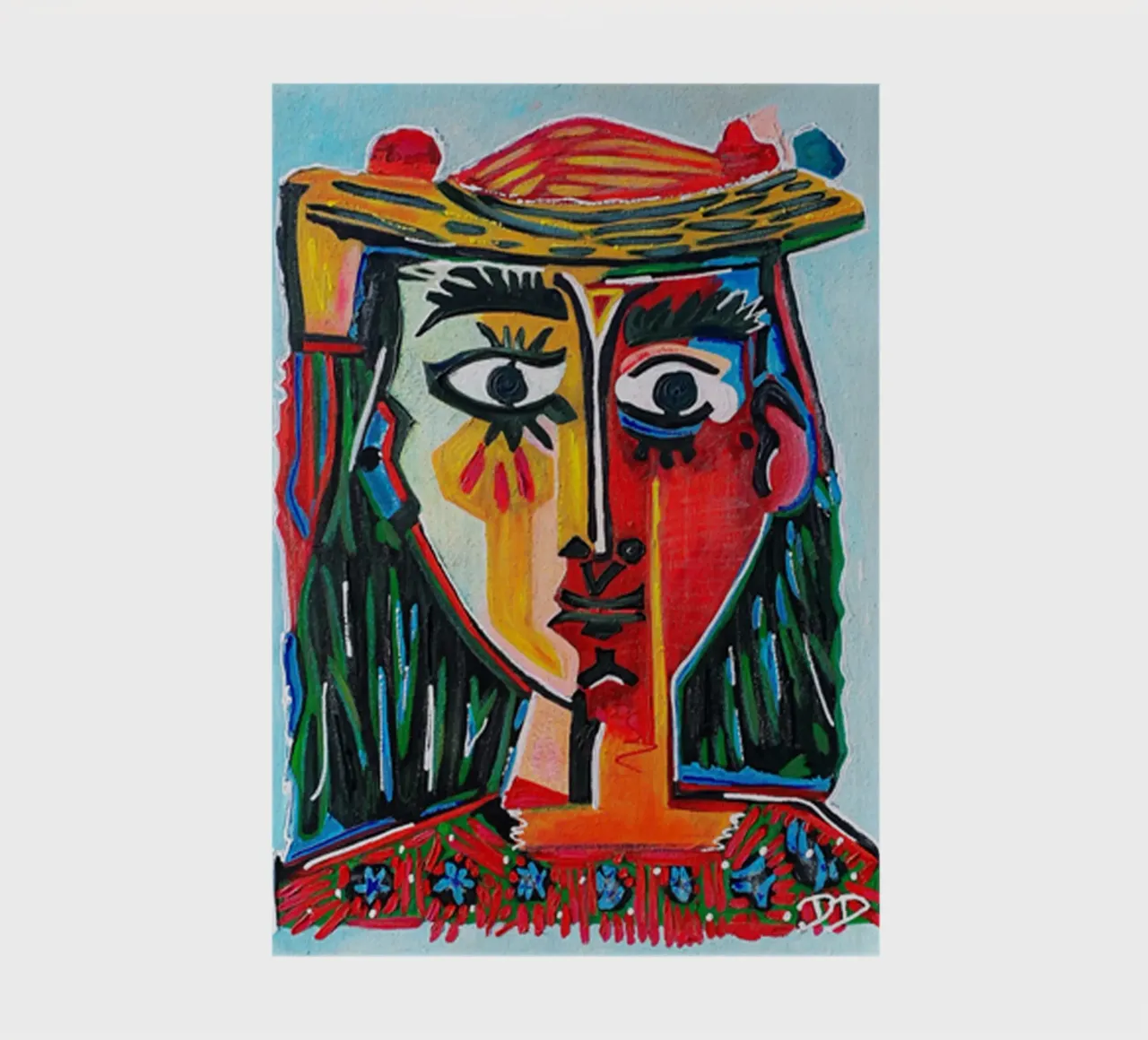 Abstract portrait of Petronella notebook by Susanprint