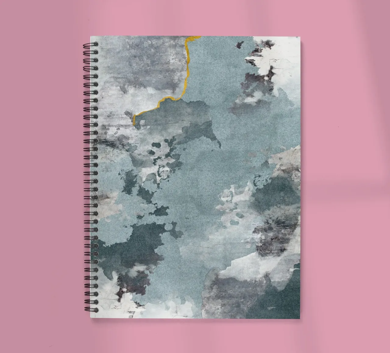 abstract art pieces gray texture carnet à spirale de vintageshop