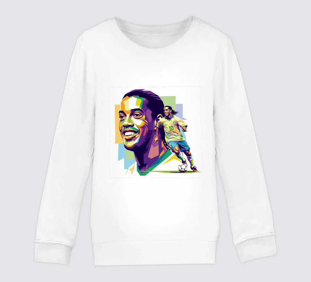Ronaldinho with the iconic smile felpa bambino da Hantamrata