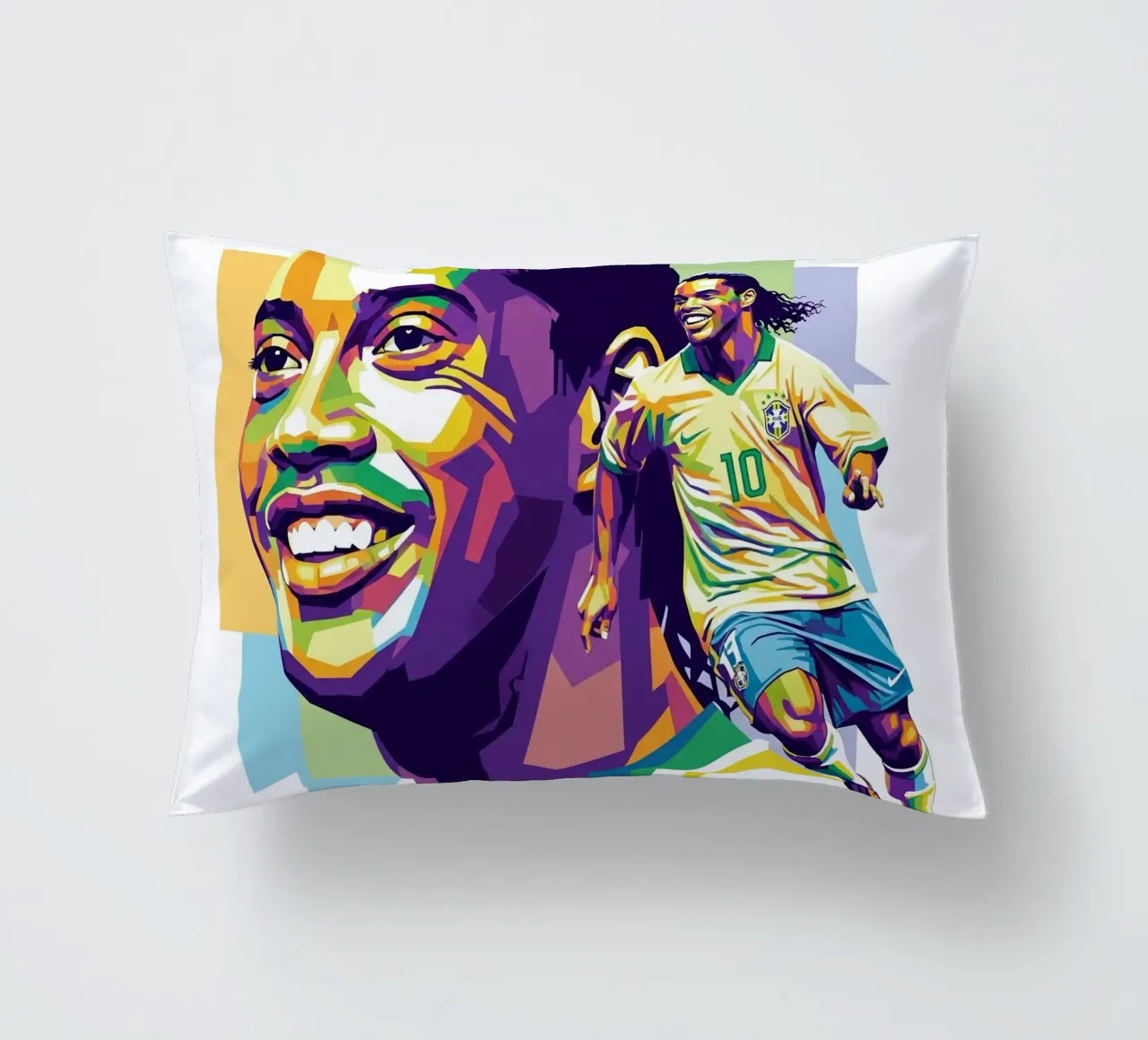 Ronaldinho with the iconic smile cuscino da Hantamrata