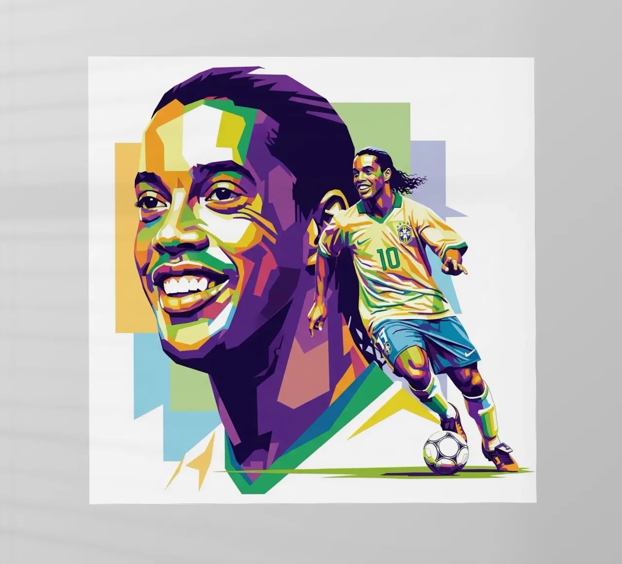 Ronaldinho with the iconic smile pellicola backlit da Hantamrata