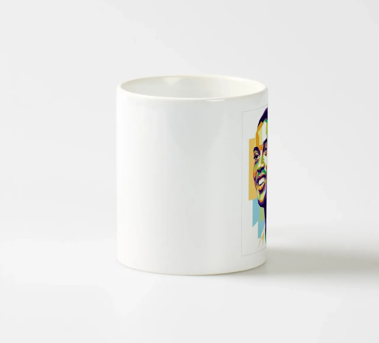 Ronaldinho with the iconic smile tazza in ceramica da Hantamrata