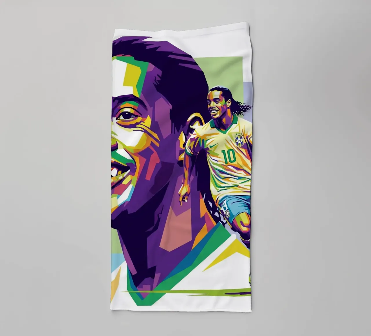 Ronaldinho with the iconic smile asciugamano da bagno da Hantamrata
