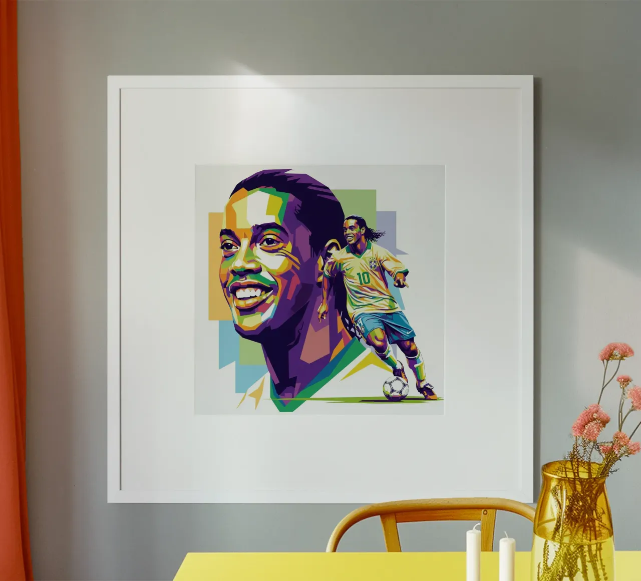 Ronaldinho with the iconic smile carta hahnemühle da Hantamrata