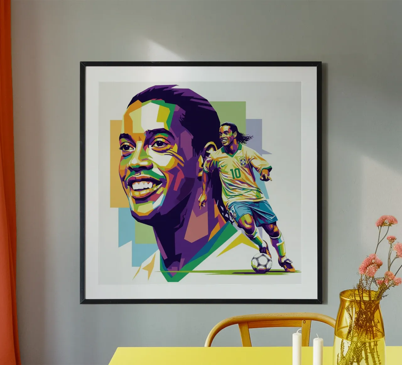 Ronaldinho with the iconic smile carta hahnemühle da Hantamrata