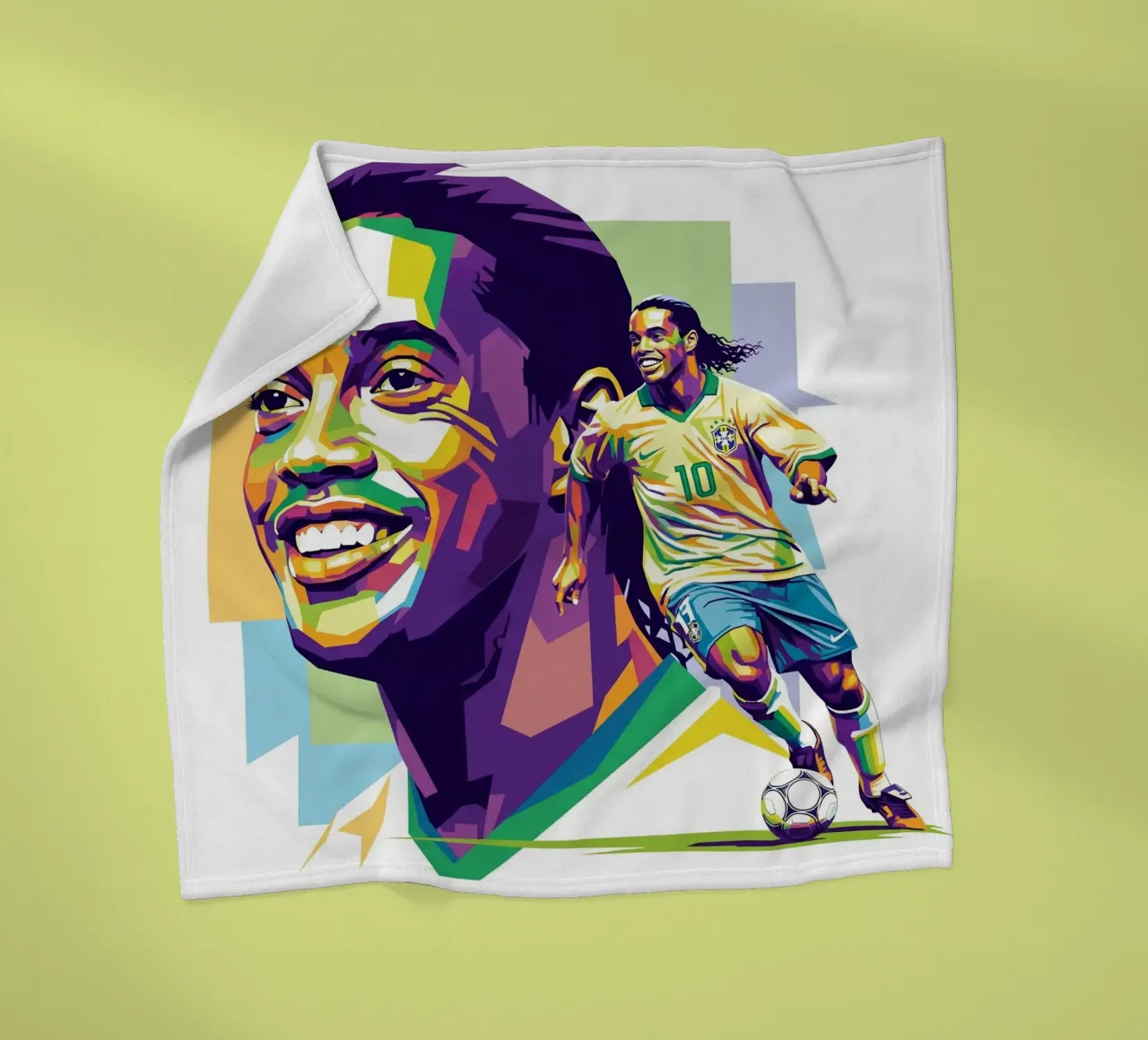 Ronaldinho with the iconic smile coperta in pile da Hantamrata