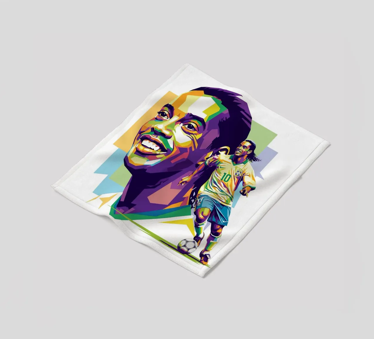 Ronaldinho with the iconic smile coperta in pile da Hantamrata