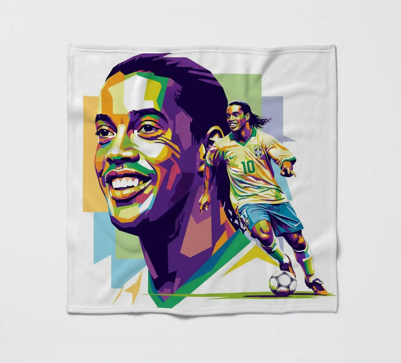 Ronaldinho with the iconic smile coperta in pile da Hantamrata