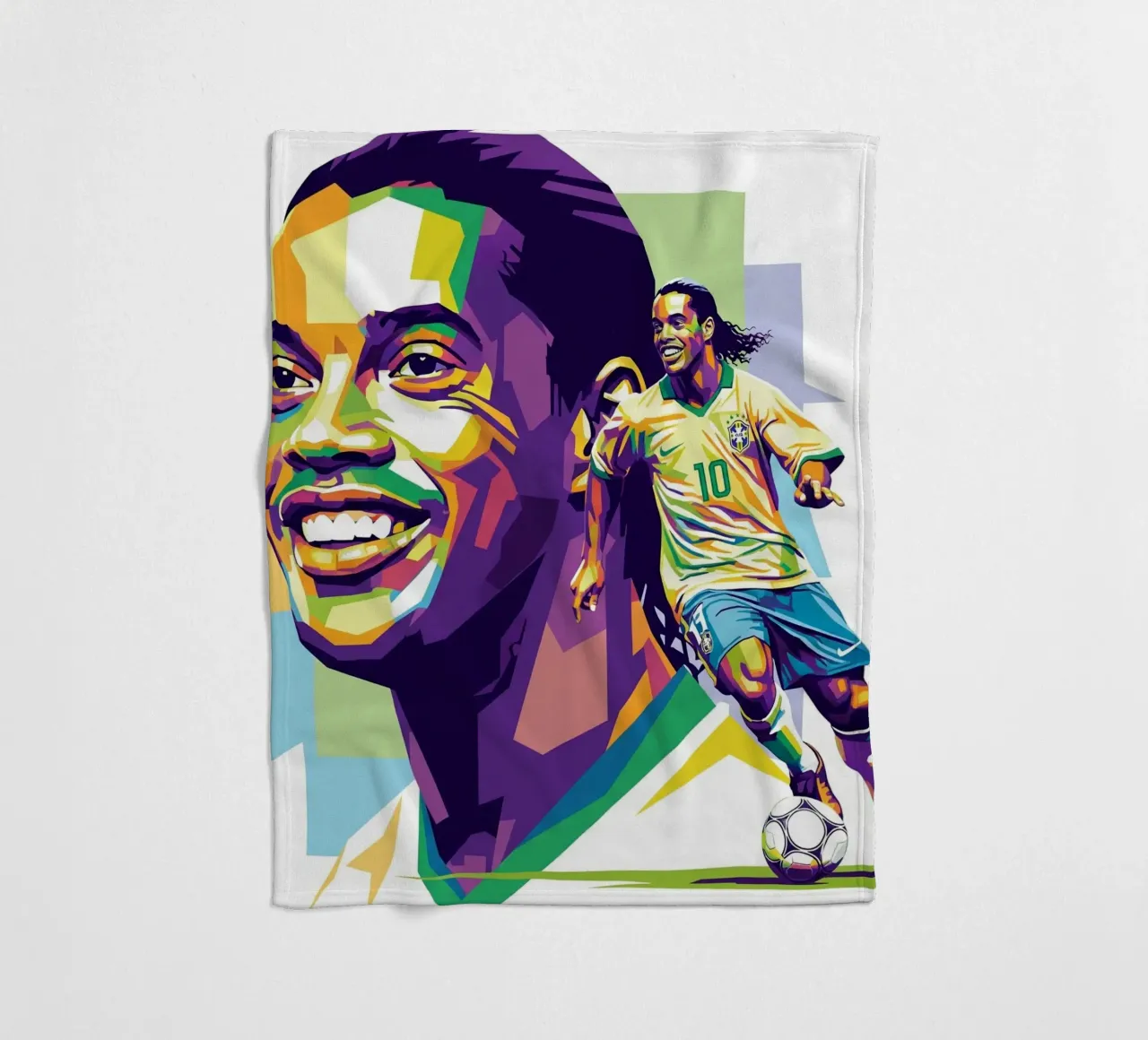 Ronaldinho with the iconic smile coperta in pile da Hantamrata