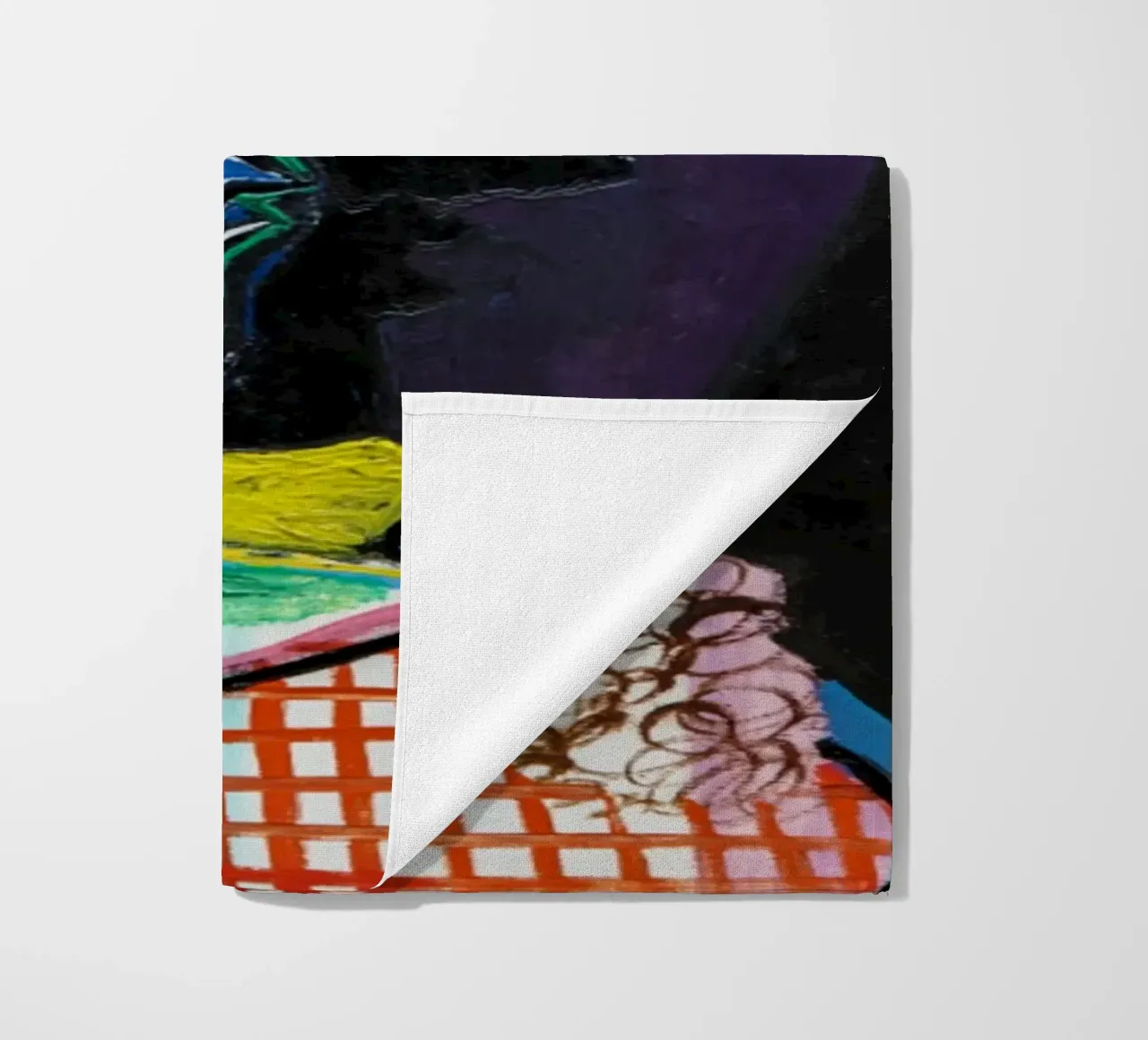 Woman with Marie Walter beach towel by Susanprint