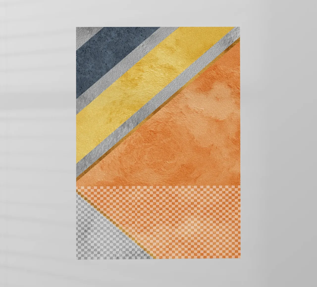 abstract art geometric orange color pellicola backlit da vintageshop