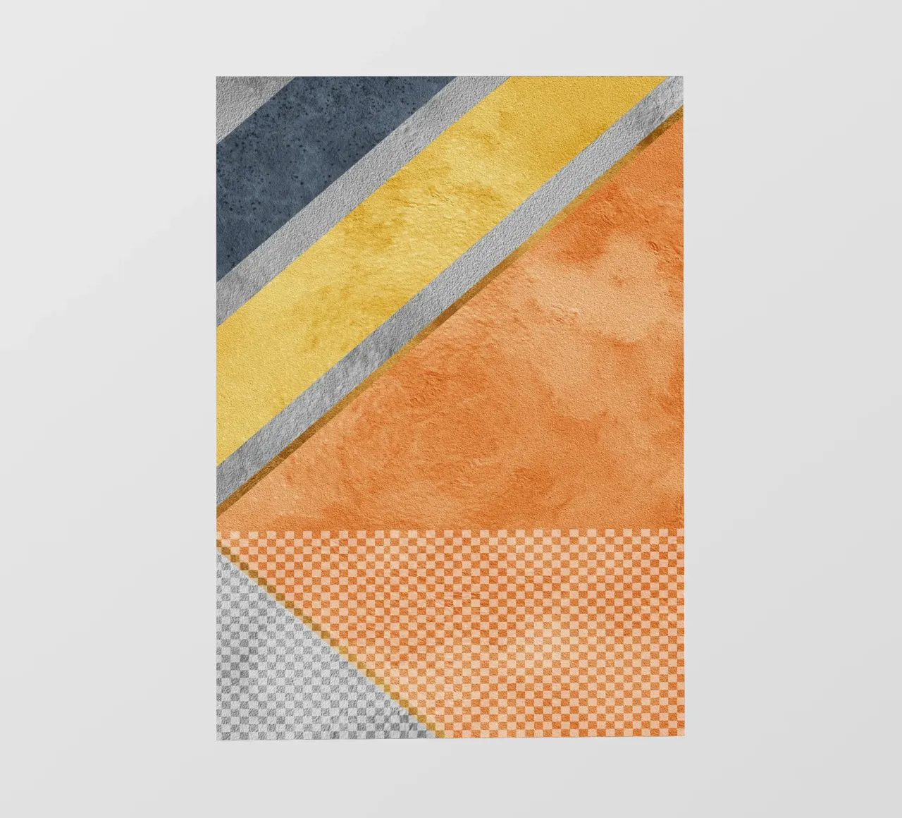 abstract art geometric orange color pellicola backlit da vintageshop