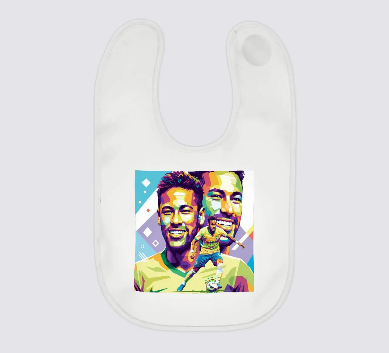 Neymar - WPAP art style (1) bavaglino da Hantamrata