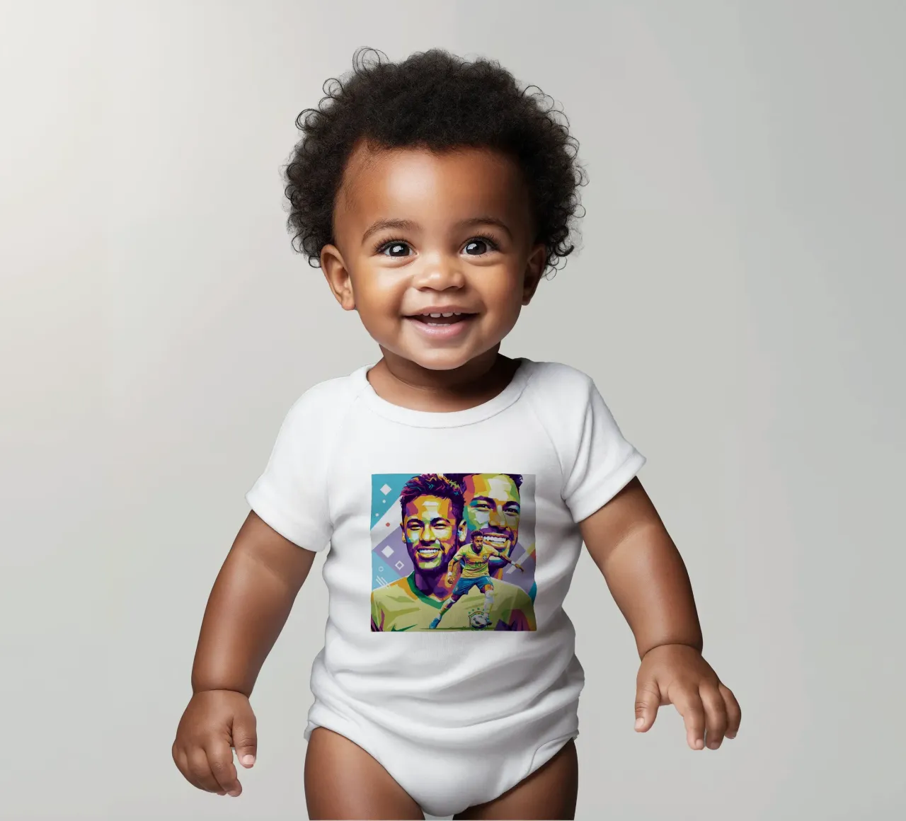 Neymar - WPAP art style (1) body neonato maniche corte da Hantamrata