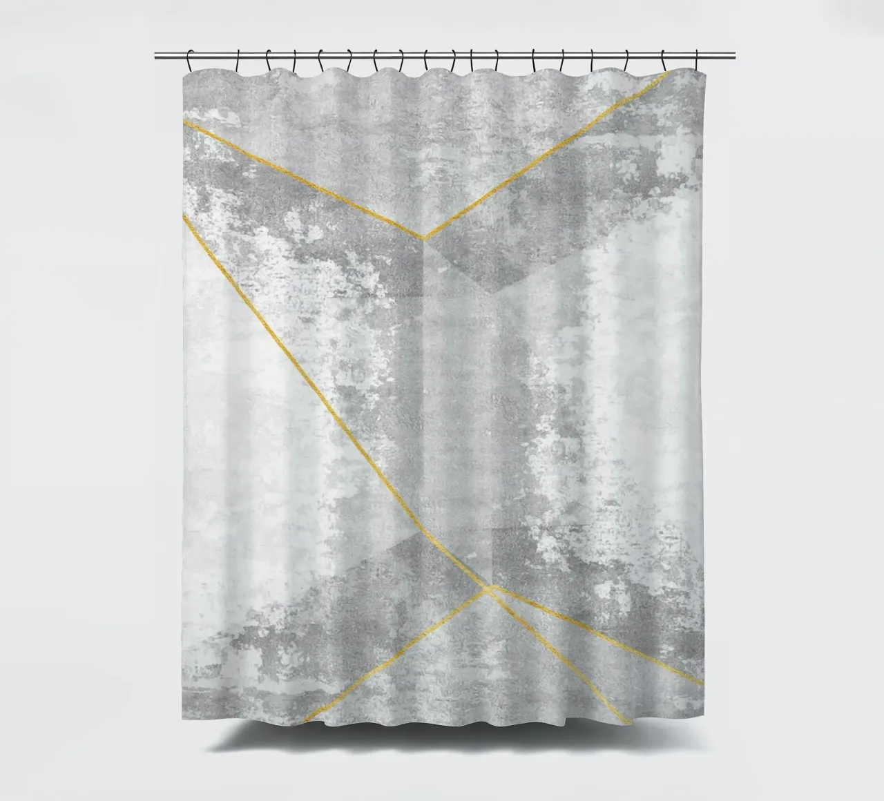 abstract art concrete texture with gold tenda da doccia da vintageshop