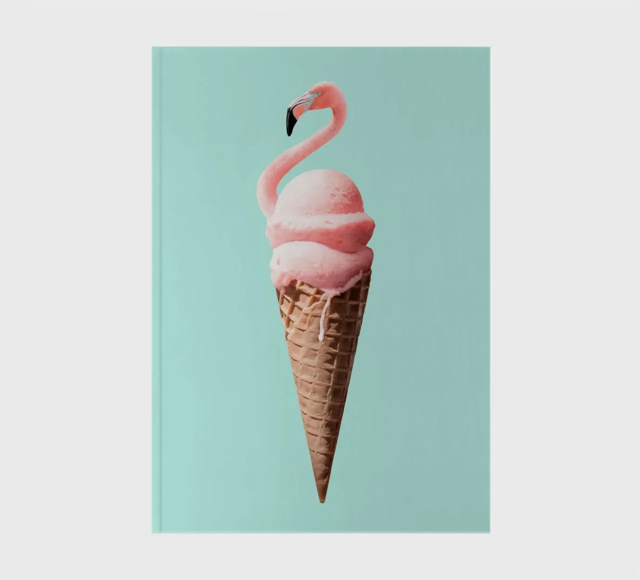 Flamingo Cone - Jonas Loose notebook by shaw post