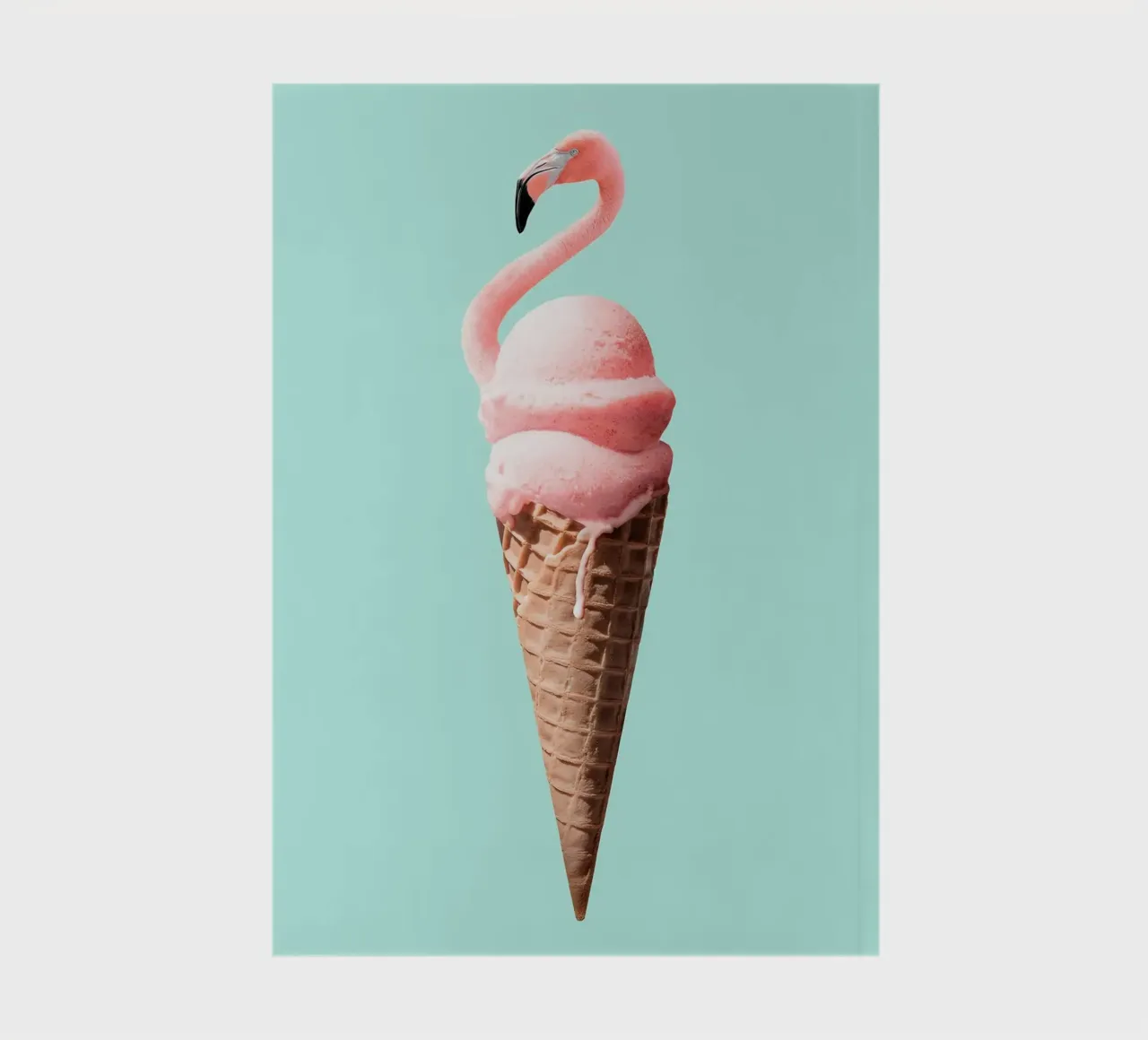 Flamingo Cone - Jonas Loose notebook by shaw post