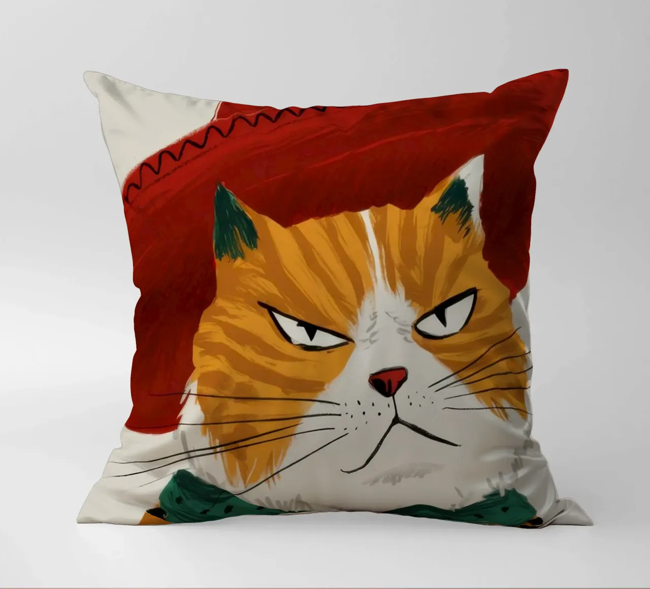 Cappello Cat Majesty cuscino da Bring Haven