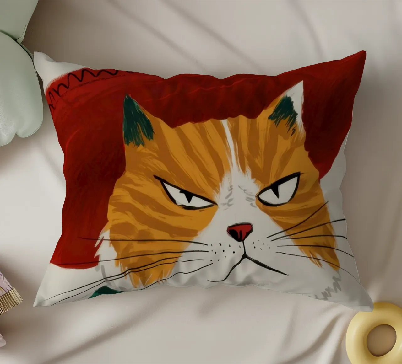 Cappello Cat Majesty cuscino da Bring Haven