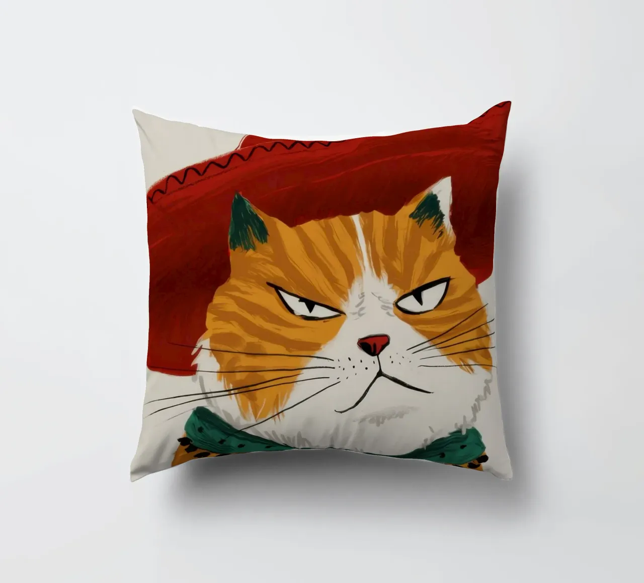 Cappello Cat Majesty cuscino da Bring Haven