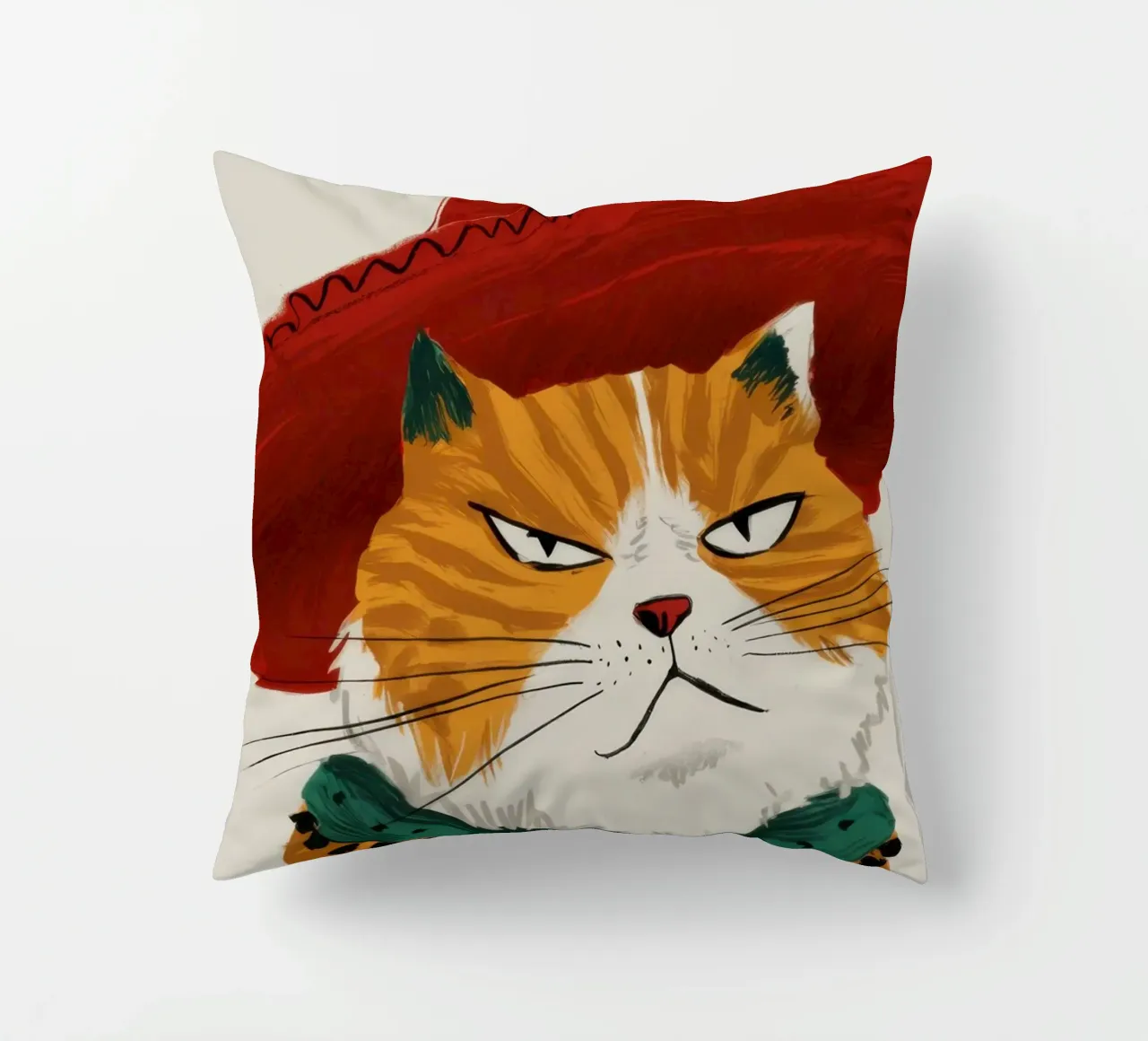 Cappello Cat Majesty cuscino da Bring Haven