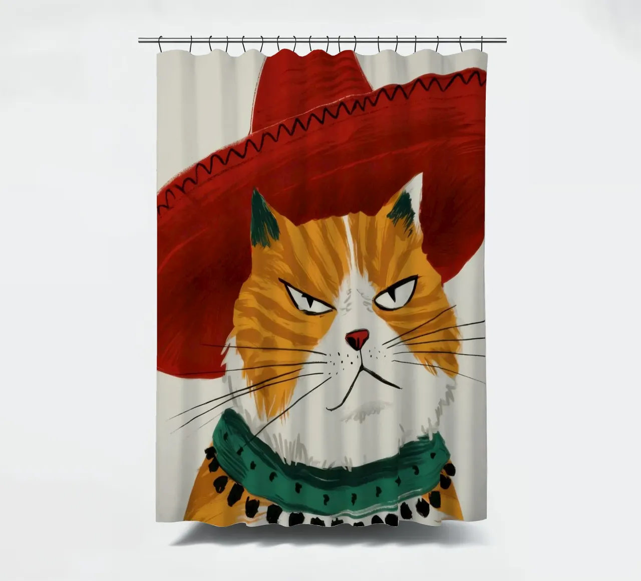Cappello Cat Majesty tenda da doccia da Bring Haven