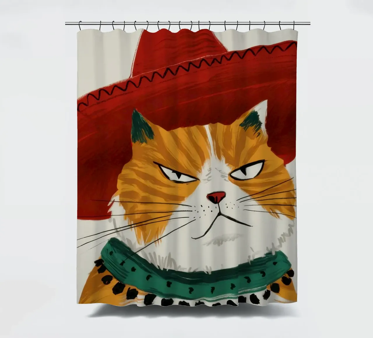 Cappello Cat Majesty tenda da doccia da Bring Haven