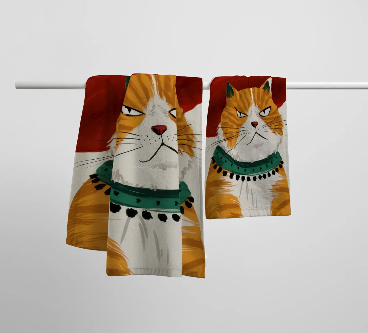 Cappello Cat Majesty asciugamano da bagno da Bring Haven