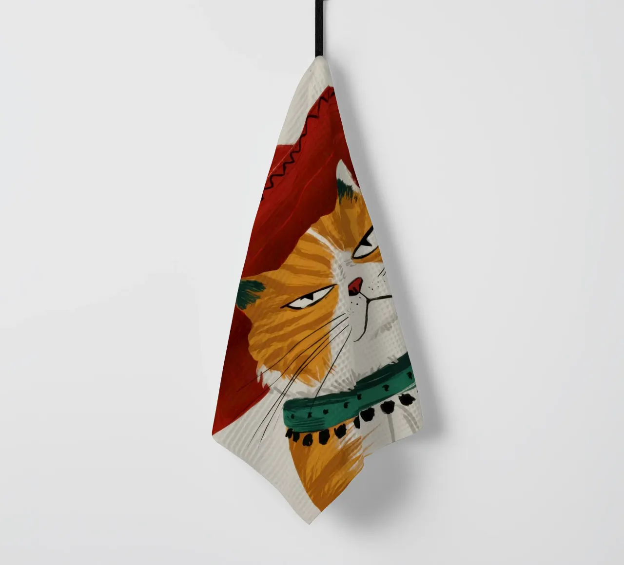Cappello Cat Majesty canovaccio da cucina da Bring Haven