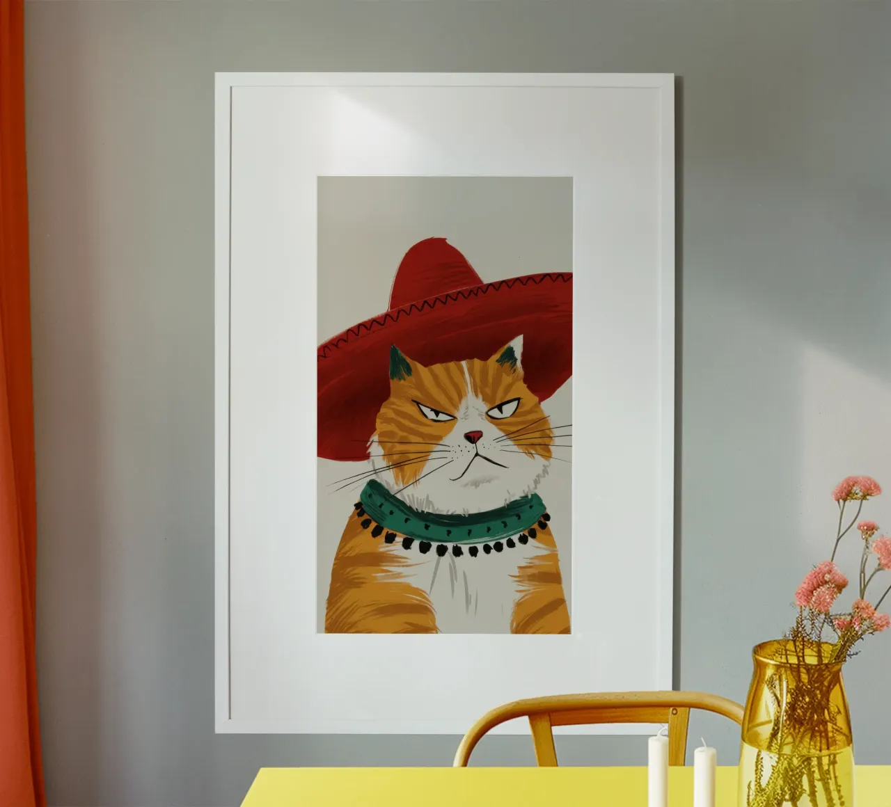 Cappello Cat Majesty carta hahnemühle da Bring Haven