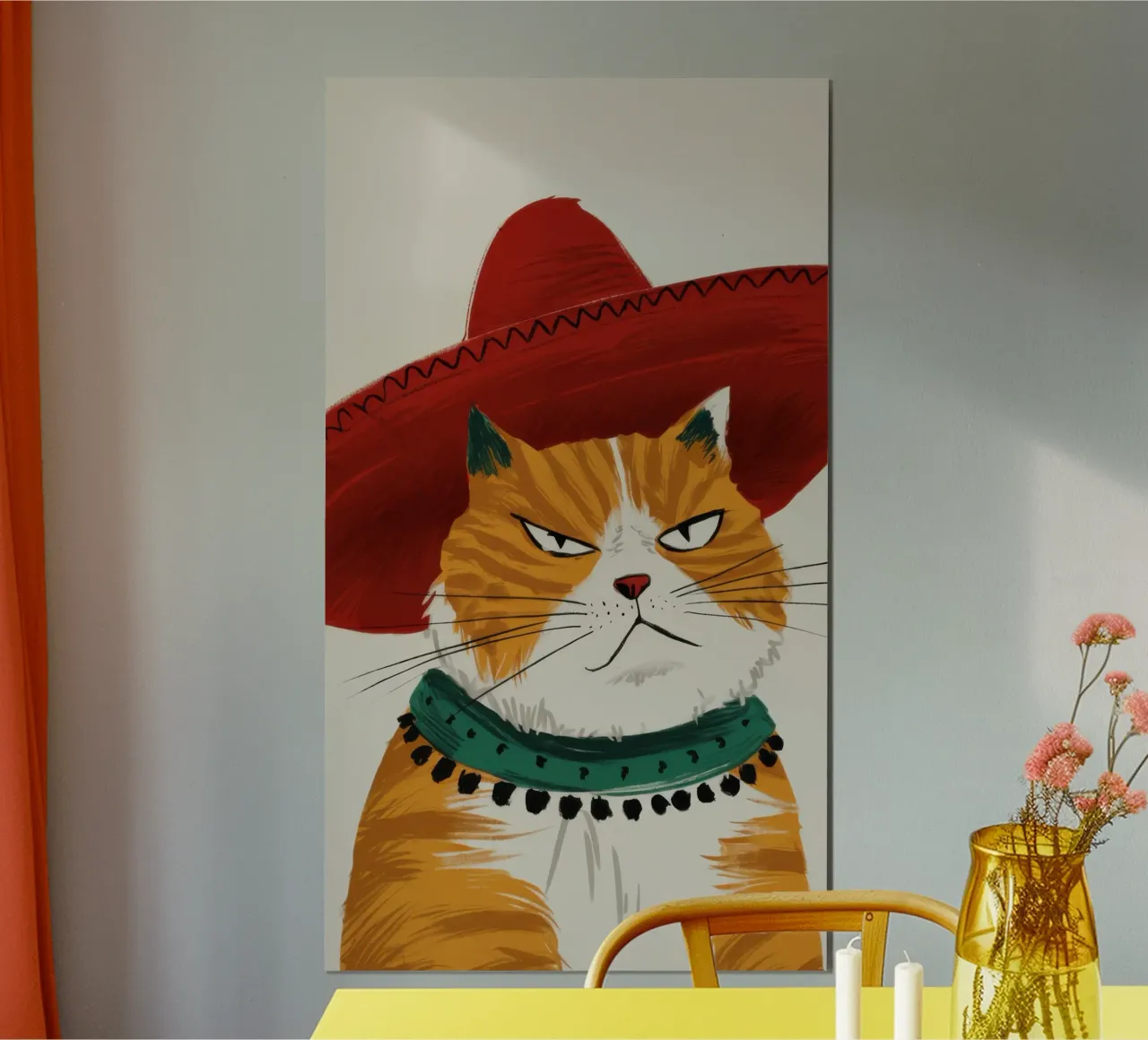 Cappello Cat Majesty carta hahnemühle da Bring Haven